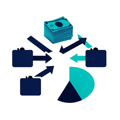 A settled payout splitting into investor, platform and borrower shares